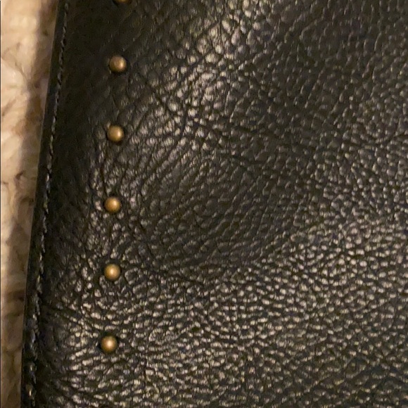 Faux Leather American Eagle Black Crossbody Tote - Picture 2 of 6